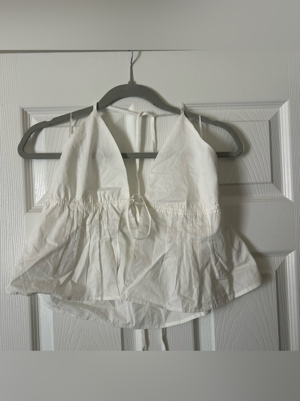 PacSun White Halter Crop Top
